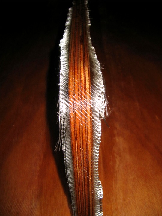 Vue de la tranche arrière de l'aileron du Passagemaker : André a fait cette petite stratification pour "blinder" cette pièce qui sera soumise à beaucoup d'agressions. 